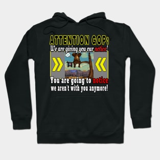 FUNNY REPUBLICAN POLITICAL HUMOR FOR THE PATRIOT PARTY ELEPHANT UP A TREE Hoodie